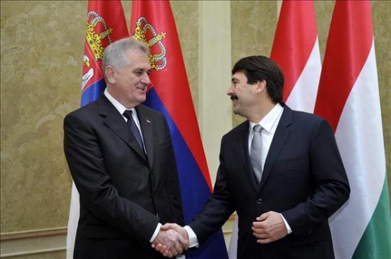 Tomislav Nikolic és Áder János