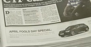 Április elsejei BMW akció