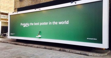 Sör folyt az óriásplakátból