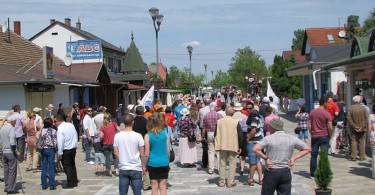 Balatonfenyves sétáló utca avatás