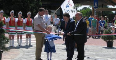Balatonfenyves sétáló utca avatás