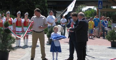 Balatonfenyves sétáló utca avatás