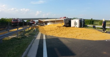 Baleset Sávolynál az M7-es autópályán